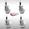 Service Caster 5'' SS Nylon Swivel 1-1/8'' Expanding Stem Caster Set with Brake, 4PK SCC-SSEX20S514-NYS-TLB-118-4 - alternate 3